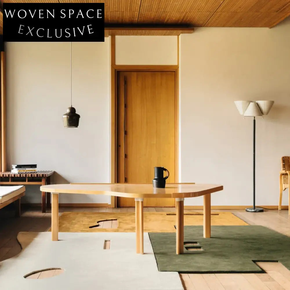 Modern Nordic Luxury Polyester Living Room Coffee Table Irregular Carpet