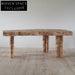 Modern Nordic Luxury Solid Wood Dining Table for Villa Patio Leisure