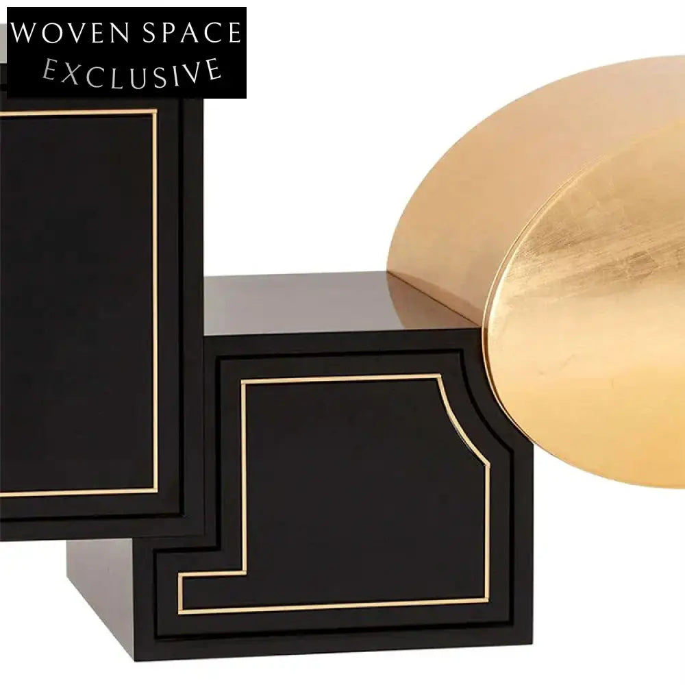 Modern Nordic Luxury Storage Cabinet with Stainless Steel Base for Living Room