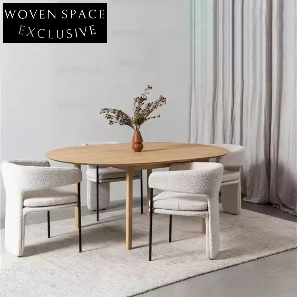 Modern Nordic Luxury Velvet Upholstered High-Back Dining Chair for Home