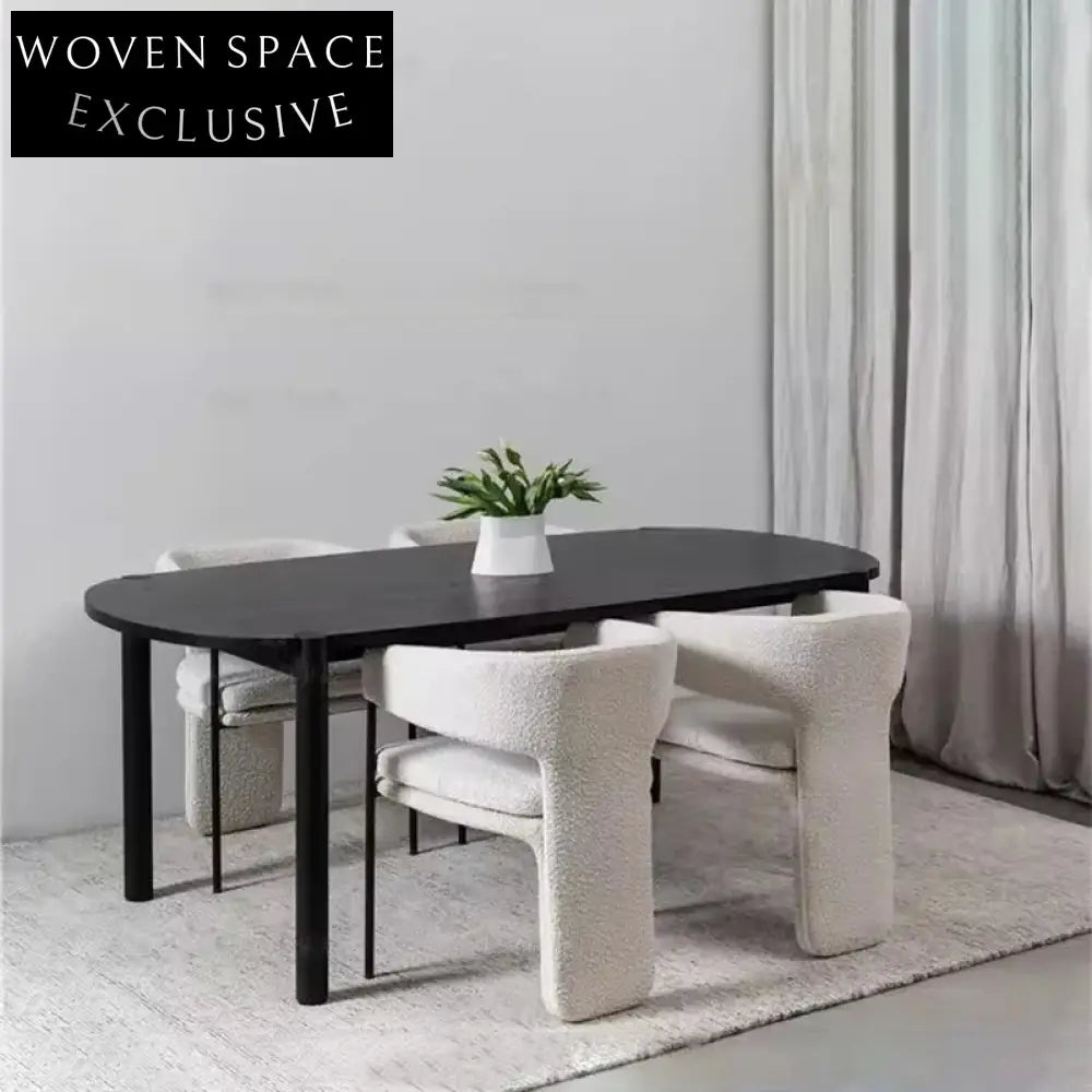 Modern Nordic Luxury Velvet Upholstered High-Back Dining Chair for Home