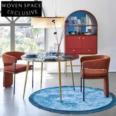 Modern Nordic Luxury Velvet Upholstered High-Back Dining Chair for Home