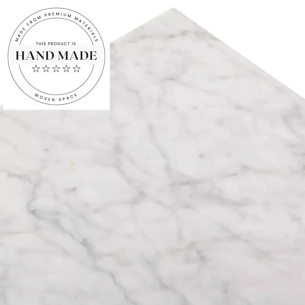 Modern Nordic Marble Top Solid Wood Square Coffee Table