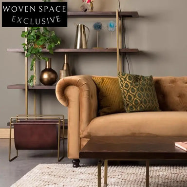 Modern Nordic Metal Frame Floor Bookcase Standing Storage Cabinet for Home Decor