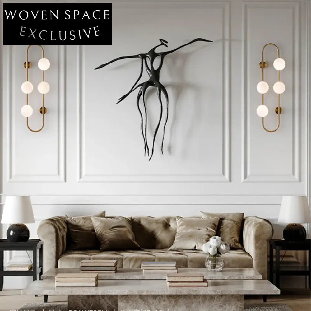 Modern Nordic Metal Frame LED Decorative Wall Sconce