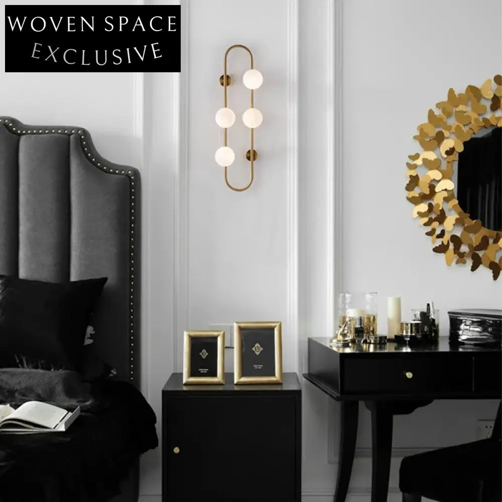 Modern Nordic Metal Frame LED Decorative Wall Sconce