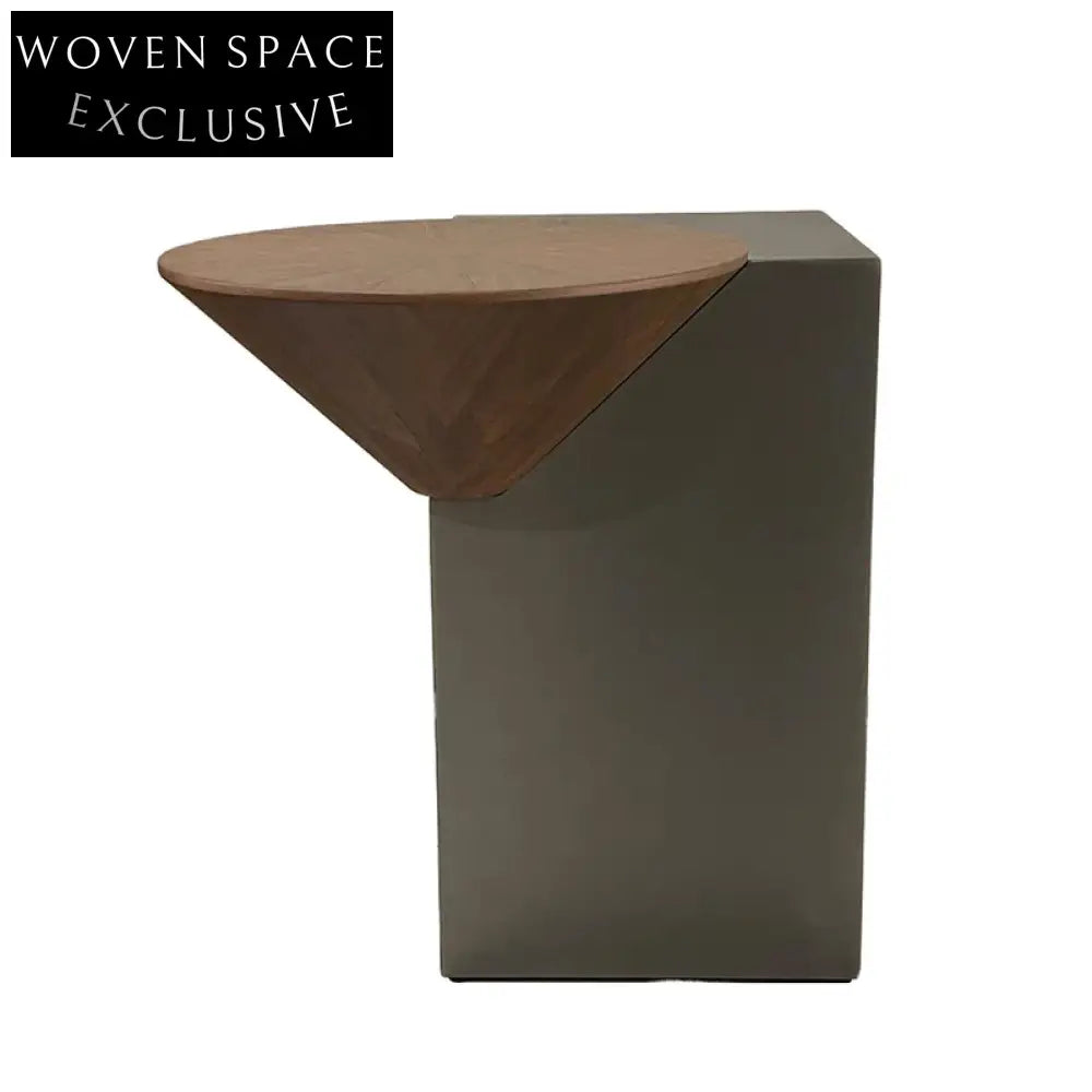 Modern Nordic Metal Round Small Side Table for Living Room Sofa Corner