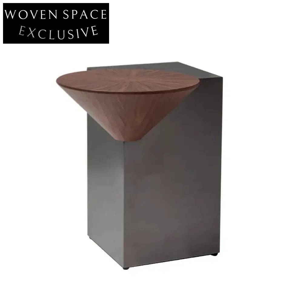 Modern Nordic Metal Round Small Side Table for Living Room Sofa Corner