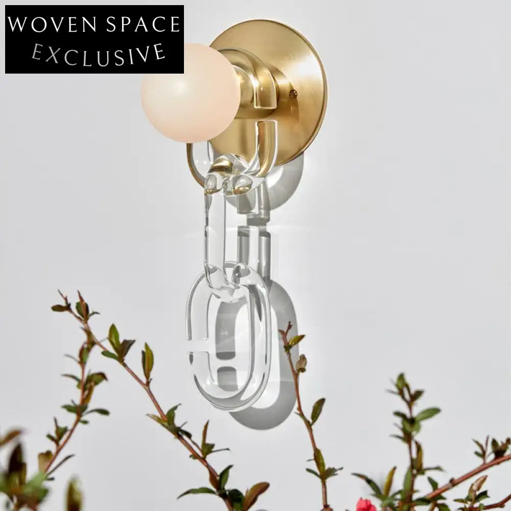 Modern Nordic Metal Wall Sconce Lamp for Bedroom and Living Room Lighting