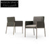 Modern Nordic Minimalist Dining Chair with Leather Cushion and Steel Frame