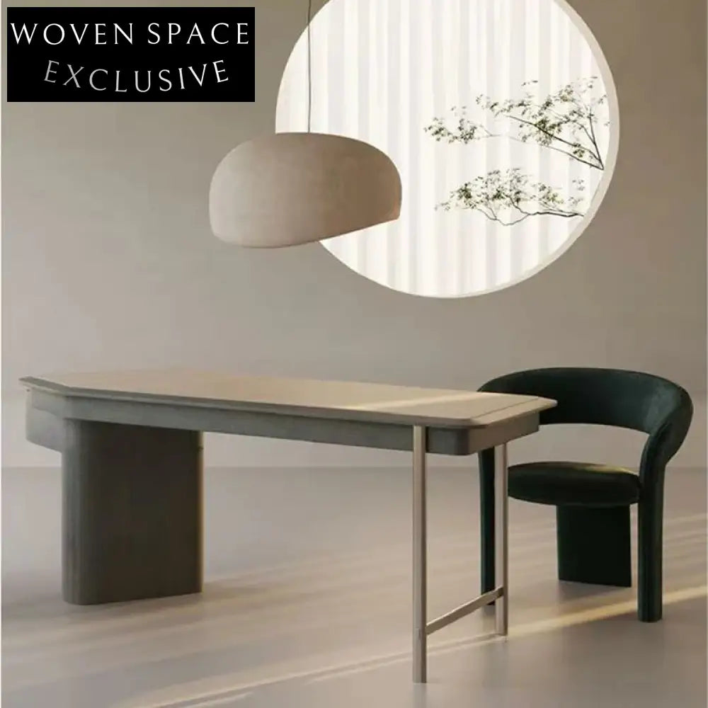 Modern Nordic Minimalist Leather Dining Chair Curved Back Design Metal Legs