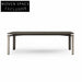 Modern Nordic Minimalist Rectangular Metal Dining Table for 8-Seater Gatherings
