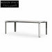 Modern Nordic Minimalist Rectangular Metal Dining Table for 8-Seater Gatherings