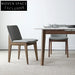 Modern Nordic Minimalist Solid Wood Fabric Dining Chair for Home Restaurant