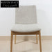 Modern Nordic Minimalist Solid Wood Fabric Dining Chair for Home Restaurant