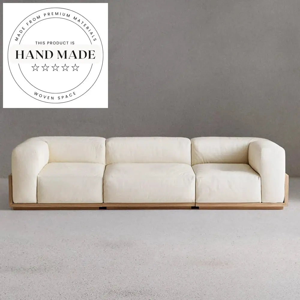 Modern Nordic Modular Genuine Leather Living Room Sectional Sofa Set