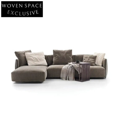 Modern Nordic Modular Sectional Corner Sofa Set for Living Room
