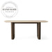 Modern Nordic Natural Marble Top Solid Oak Luxury Dining Table