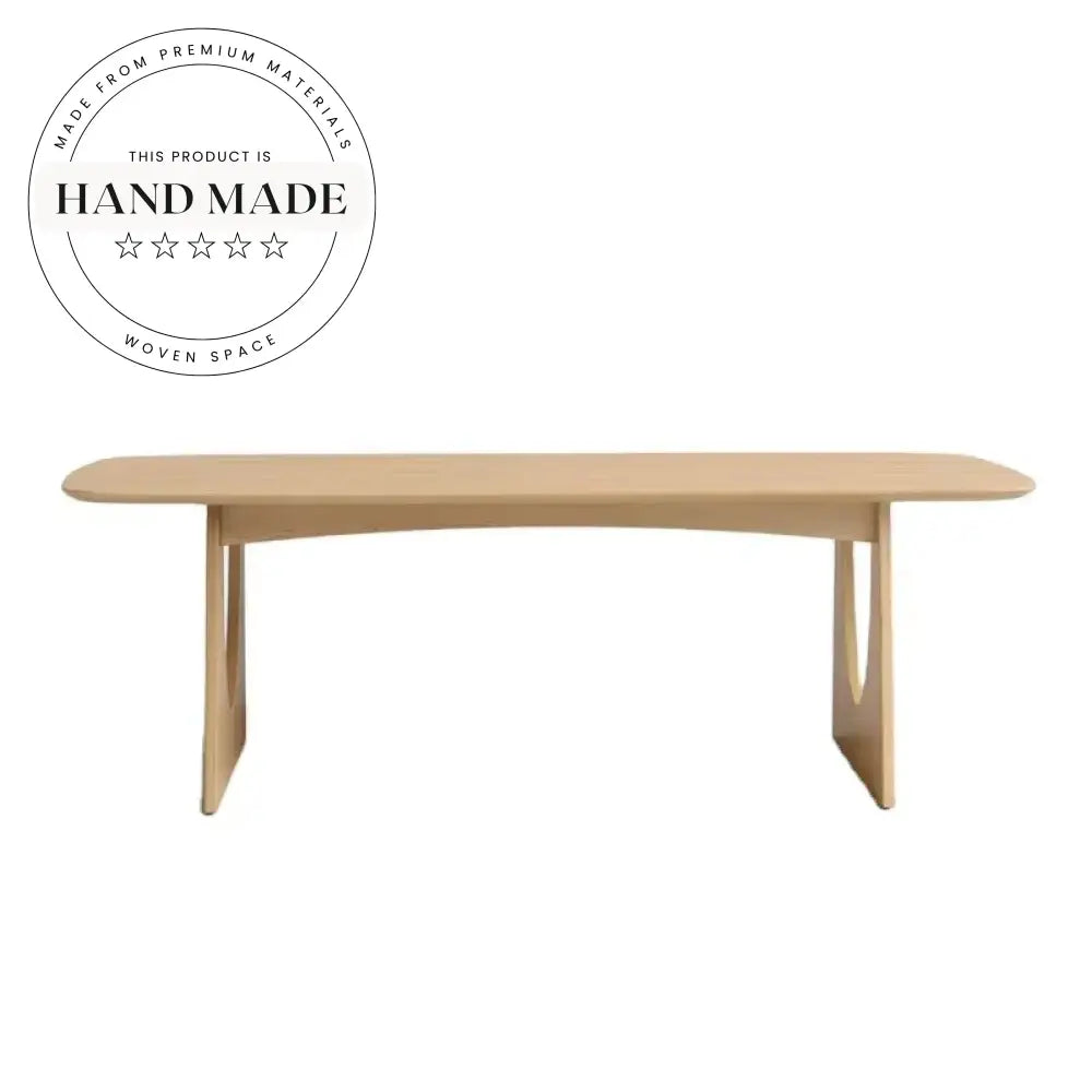 Modern Nordic Natural Solid Wood Rectangle Dining Table