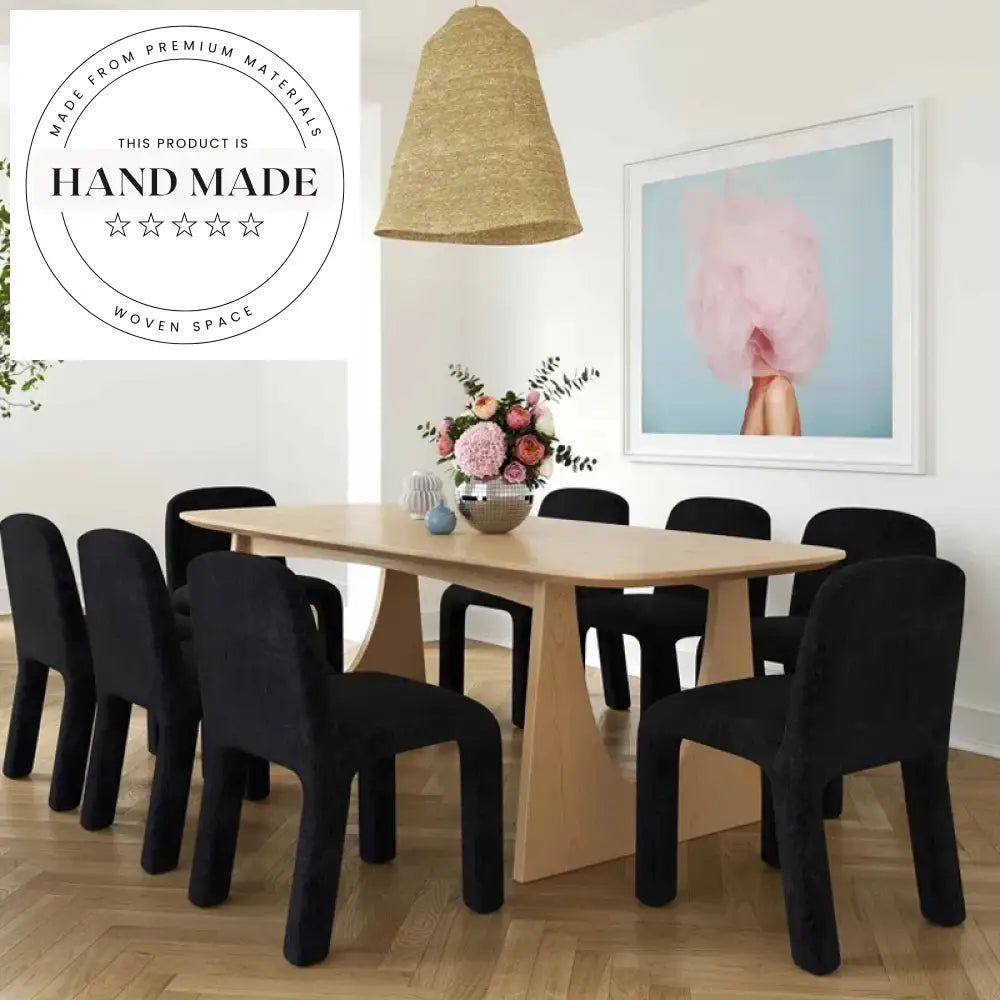 Modern Nordic Natural Solid Wood Rectangle Dining Table