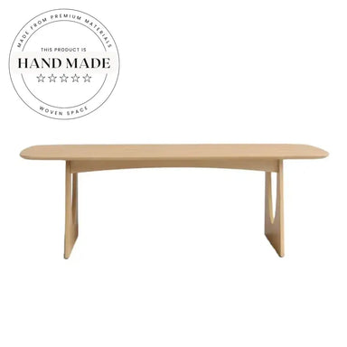 Modern Nordic Natural Solid Wood Rectangle Dining Table