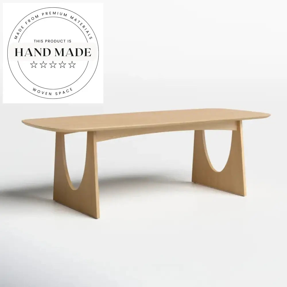 Modern Nordic Natural Solid Wood Rectangle Dining Table