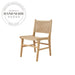 Modern Nordic Natural Wood Rope Outdoor Garden Patio Dining Chair