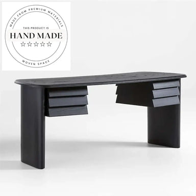 Modern Nordic Oak Solid Wood Rectangular Study and Office Desk