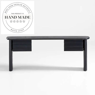 Modern Nordic Oak Solid Wood Rectangular Study and Office Desk