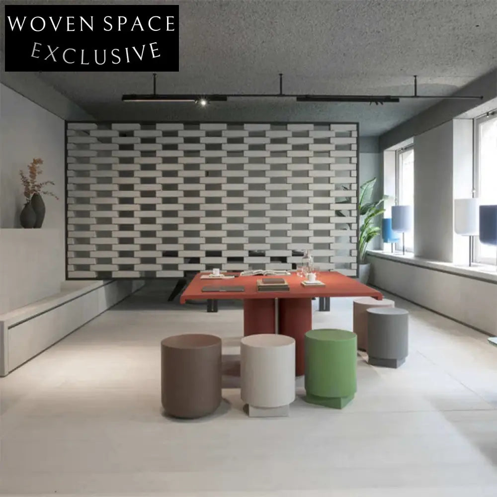 Modern Nordic Outdoor Patio Dining Set - Fiberglass Table and Chairs