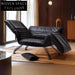 Modern Nordic Reclining Chair with Adjustable Armrest, Metal Frame Sofa