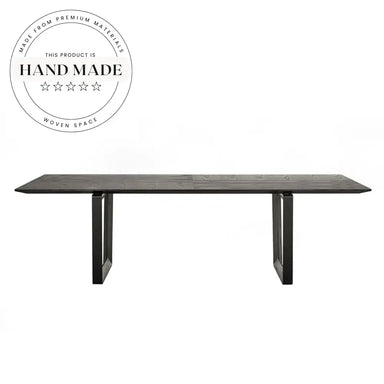 Modern Nordic Rectangular Solid Wood Six Seater Kitchen Dining Table