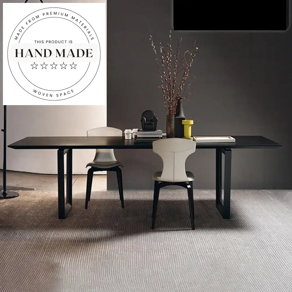 Modern Nordic Rectangular Solid Wood Six Seater Kitchen Dining Table