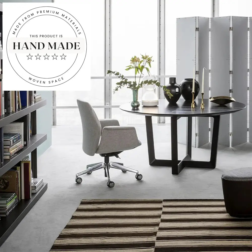 Modern Nordic Rectangular Solid Wood Six Seater Kitchen Dining Table