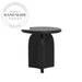 Modern Nordic Round Black Solid Wood Decorative Living Room Side Table