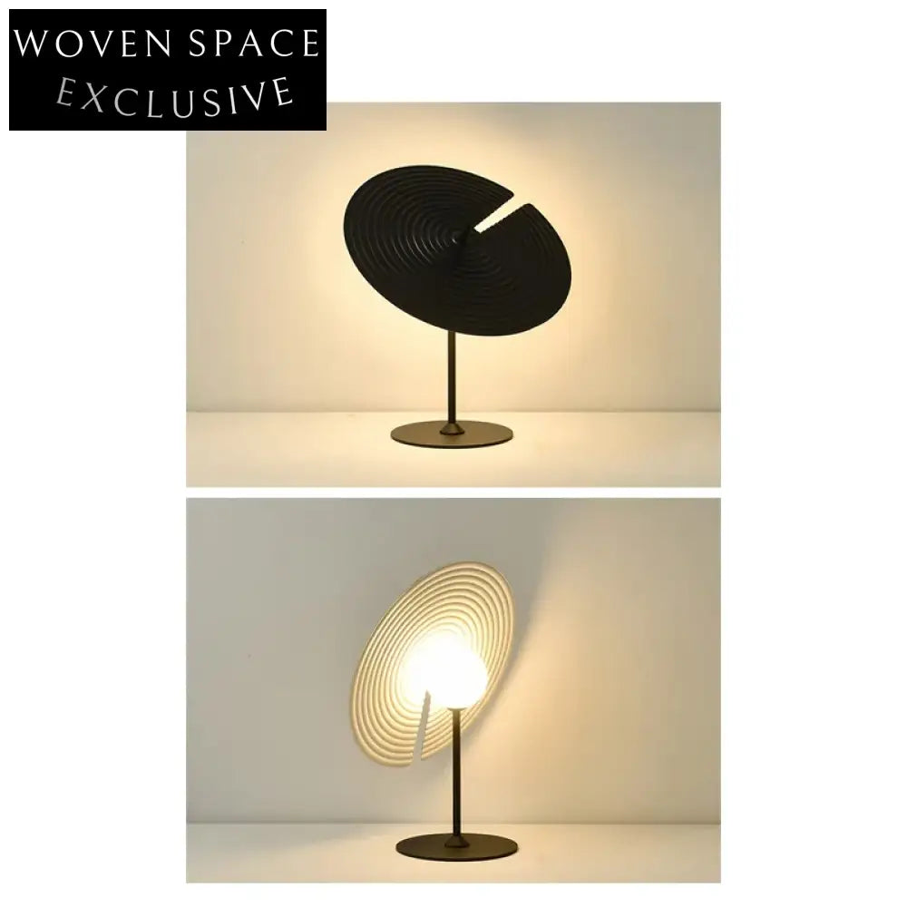 Modern Nordic Round LED Metal Base Decorative Table Lamp for Living Room
