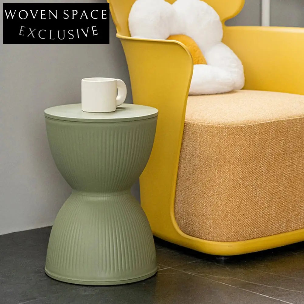 Modern Nordic Round PP Plastic Conical Web Design Living Room Side Table