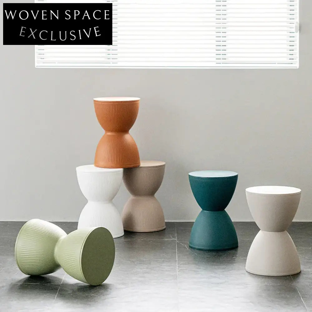 Modern Nordic Round PP Plastic Conical Web Design Living Room Side Table