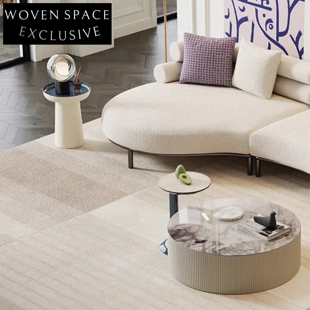Modern Nordic Round Solid Wood Coffee Table & Side Table