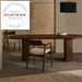 Modern Nordic Round Walnut Wood Six Seater Dining Table