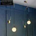 Modern Nordic Smart Glass Bulb Pendant Chandelier for Elegant Living Spaces