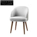 Modern Nordic Solid Ash Wood Arm Dining Chair with Premium Leather Cushion