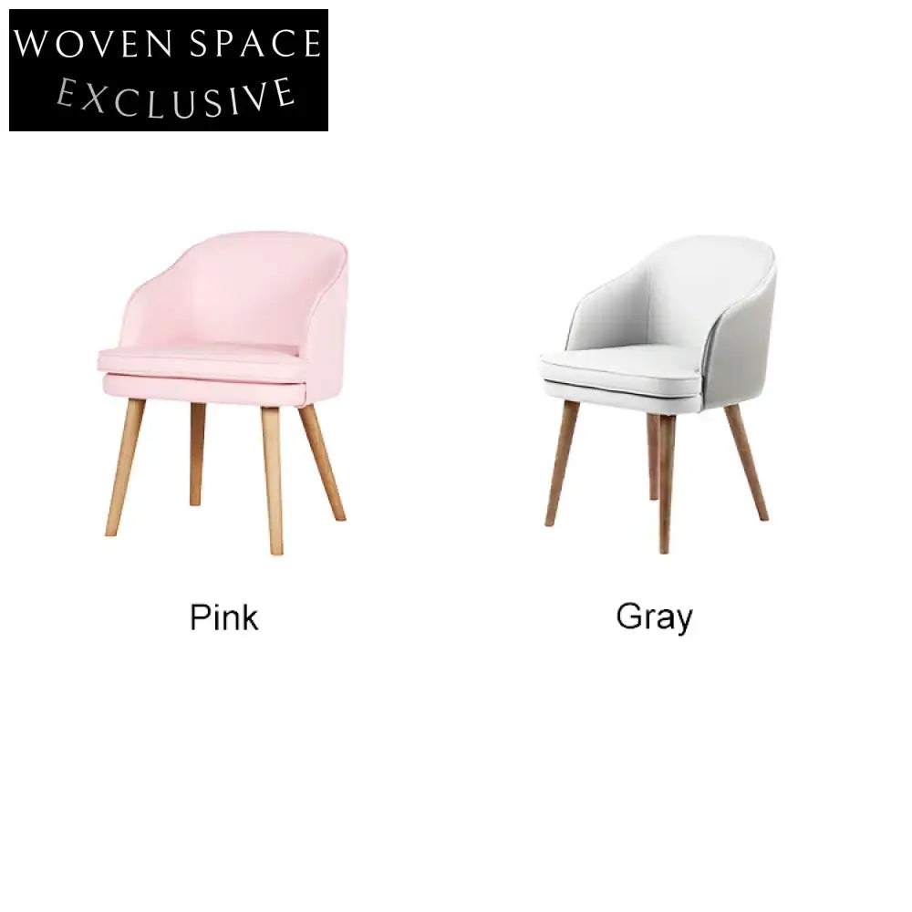 Modern Nordic Solid Ash Wood Arm Dining Chair with Premium Leather Cushion