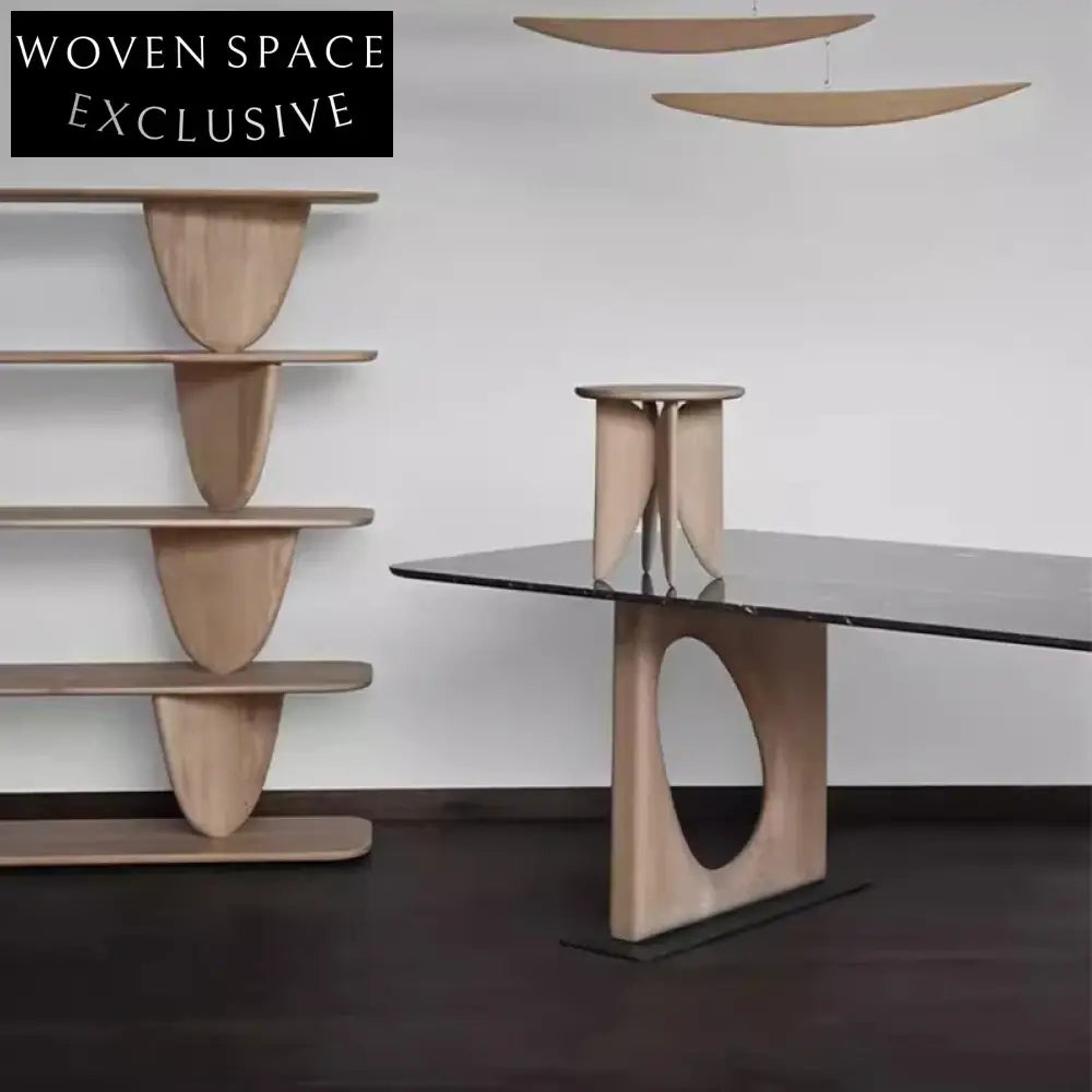 Modern Nordic Solid Ash Wood Storage Display Living Room Cabinet