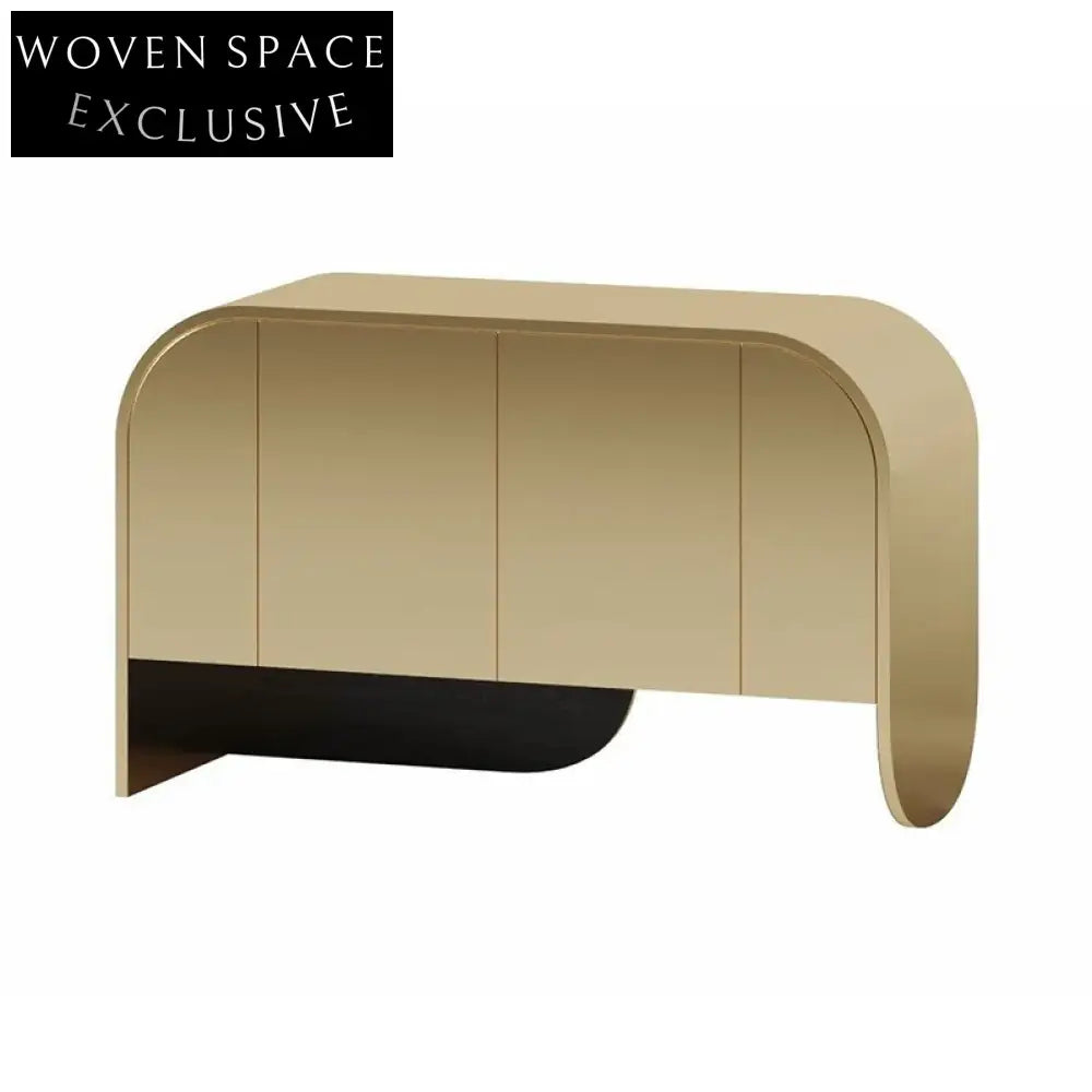 Modern Nordic Solid Birch Wood Three-Door Living Room Sideboard Cabinet