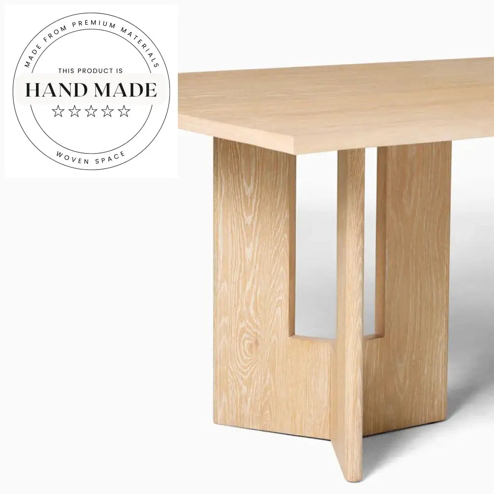 Modern Nordic Solid Wood 6 Seater Long Workbench Dining Table
