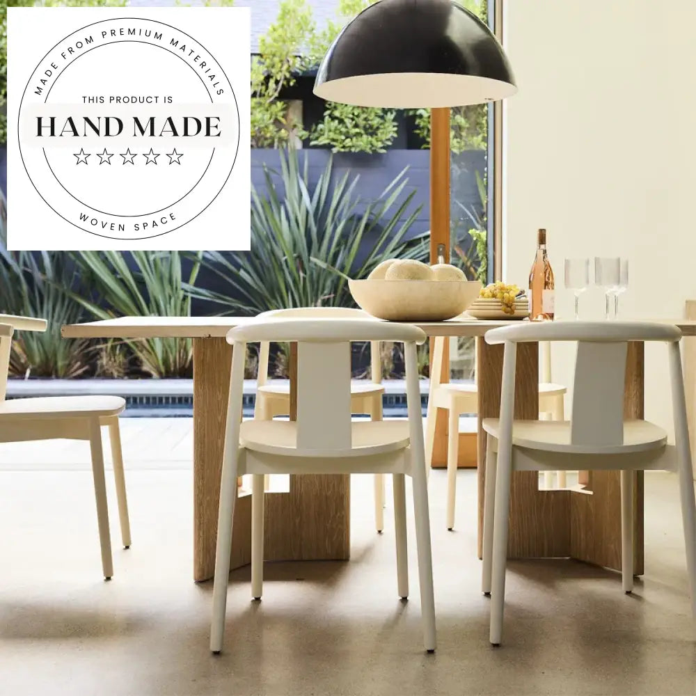 Modern Nordic Solid Wood 6 Seater Long Workbench Dining Table