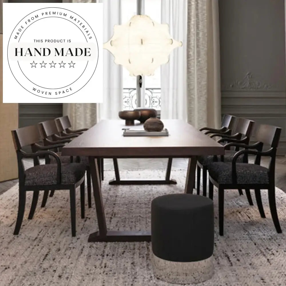 Modern Nordic Solid Wood 6-Seater Rectangular Dining Table