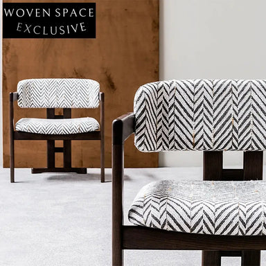 Modern Nordic Solid Wood Armrest Fabric Upholstered Office Dining Chair