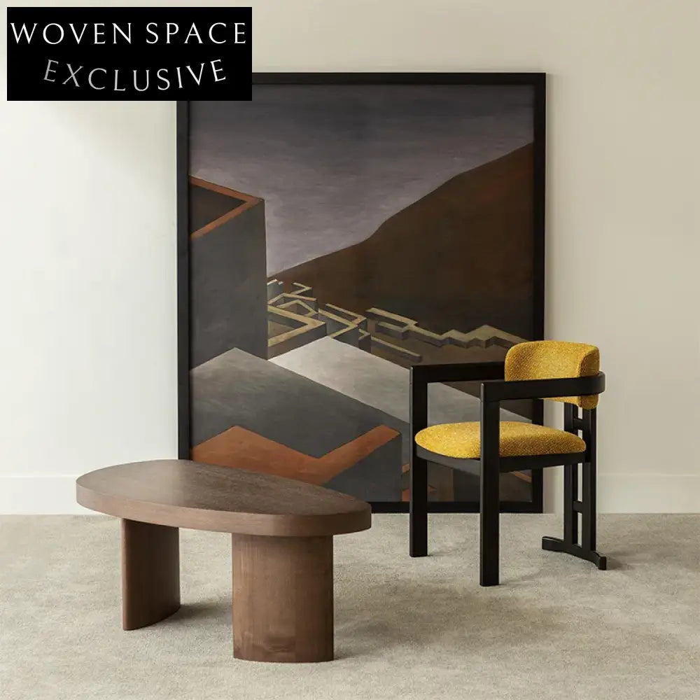 Modern Nordic Solid Wood Armrest Fabric Upholstered Office Dining Chair